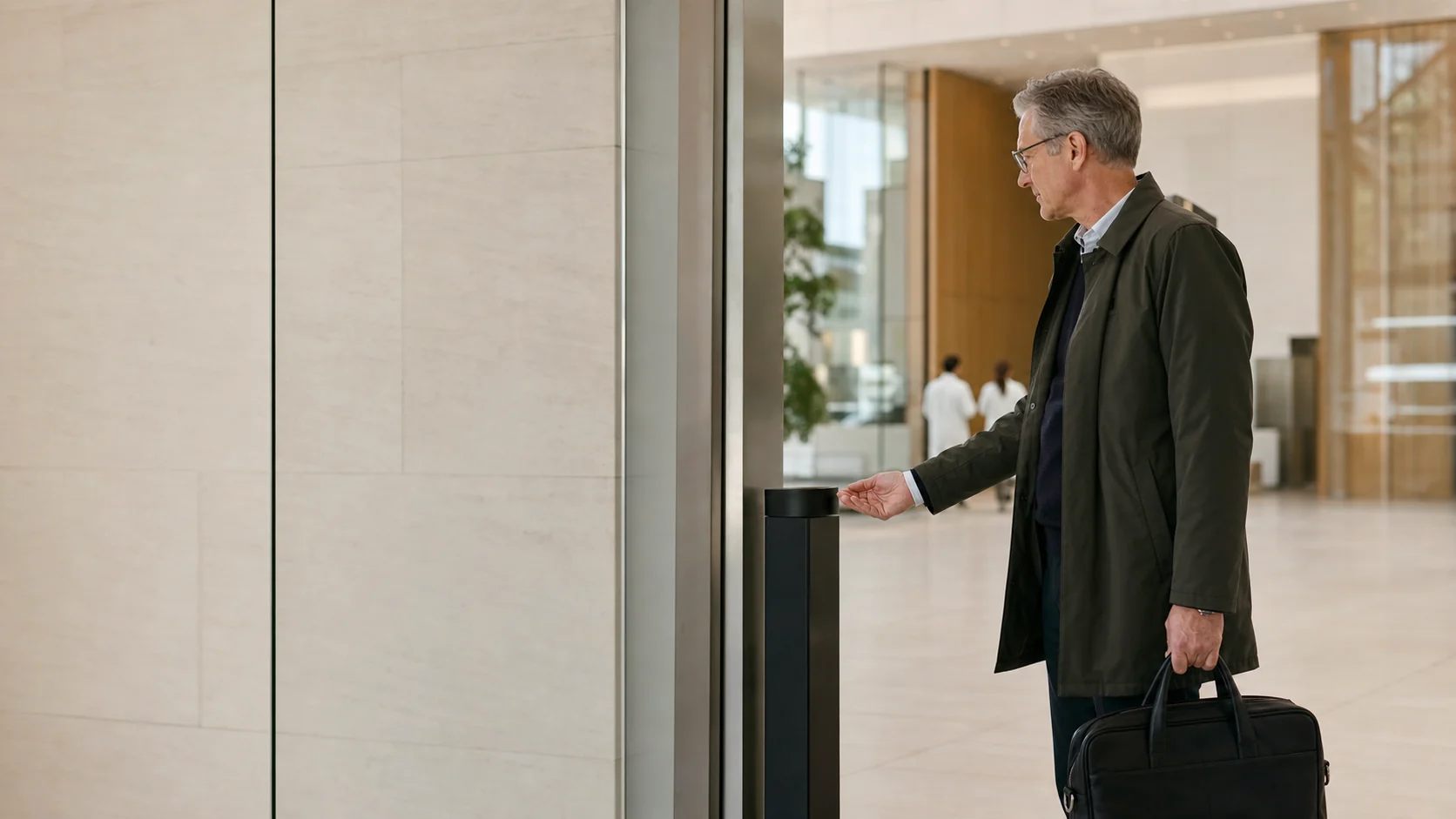 A person authorizing entry to a secure facility