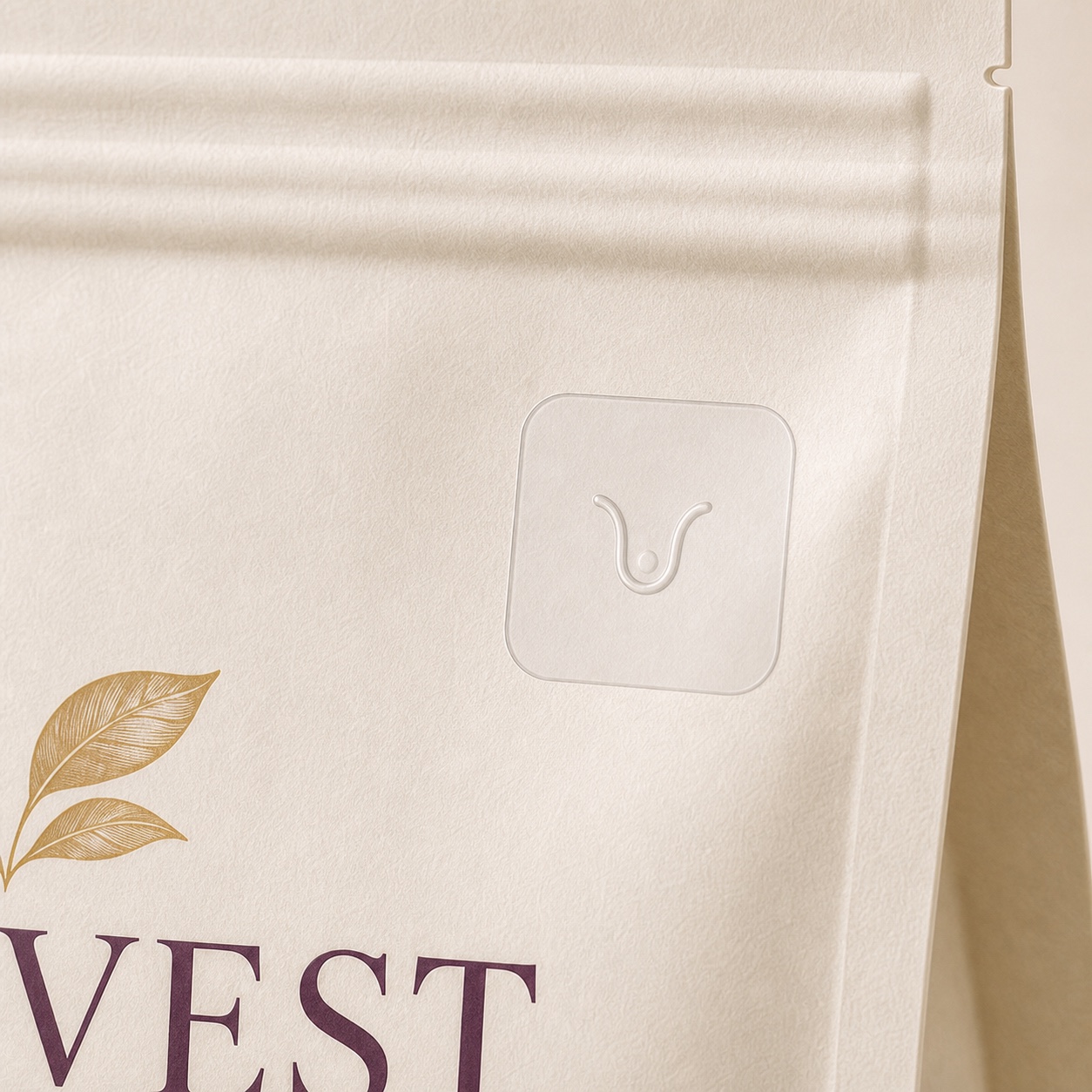 Presence Layer detail on premium packaging