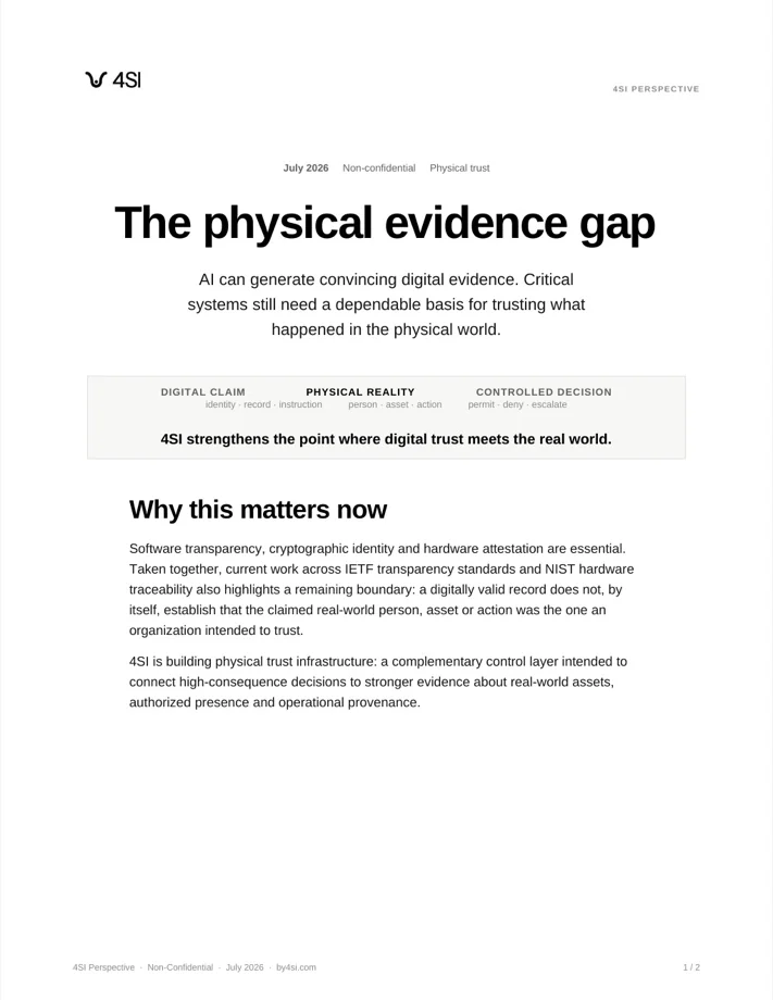 Institutional evidence review