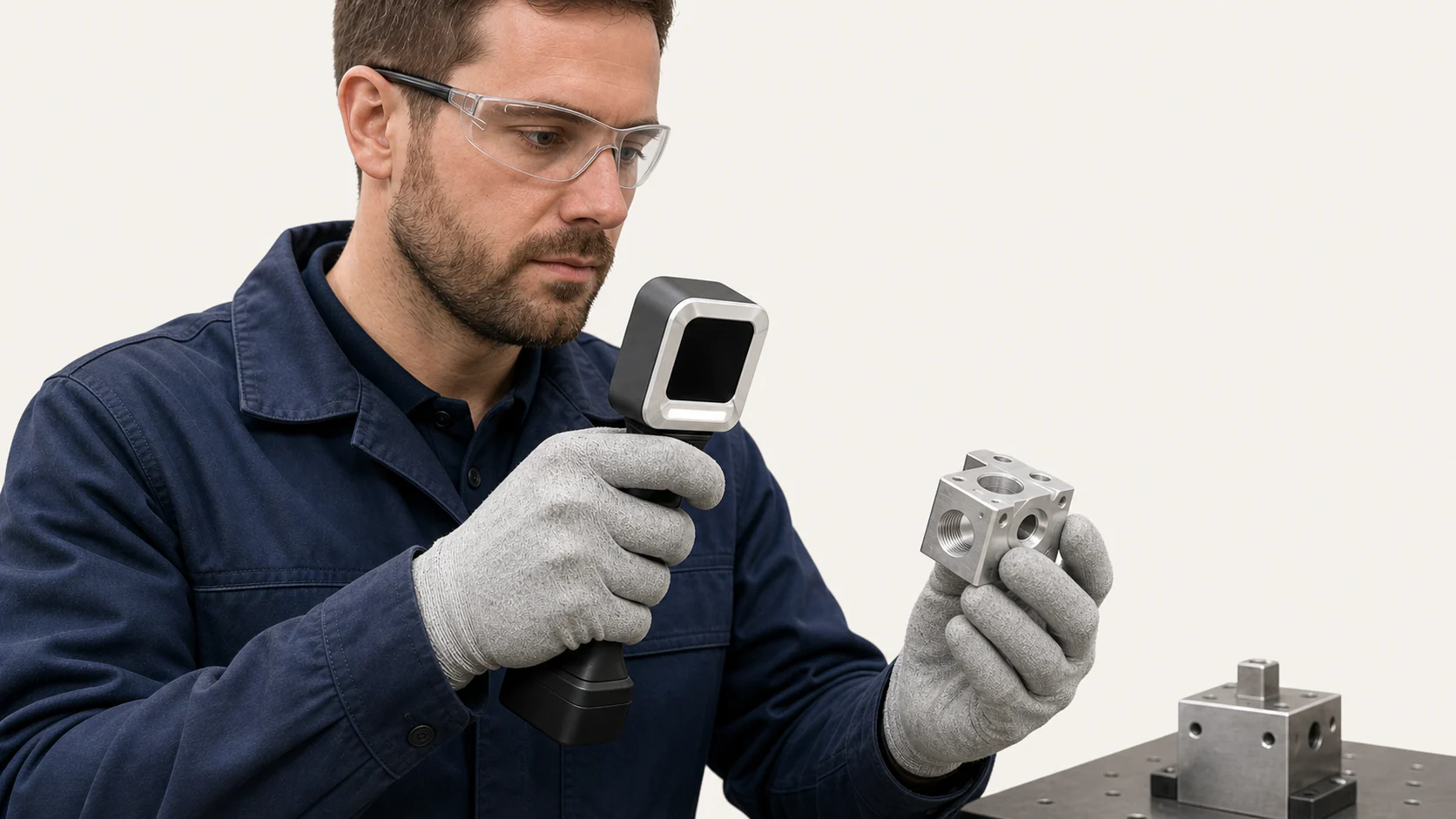 A physical component being verified during quality assurance